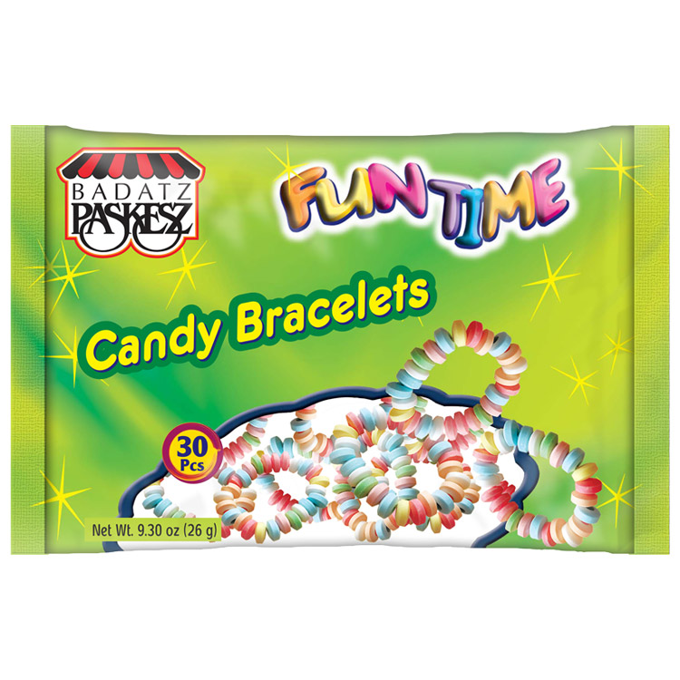 12470 Funtime Candy Bracelets (30) Family Bag – Paskesz